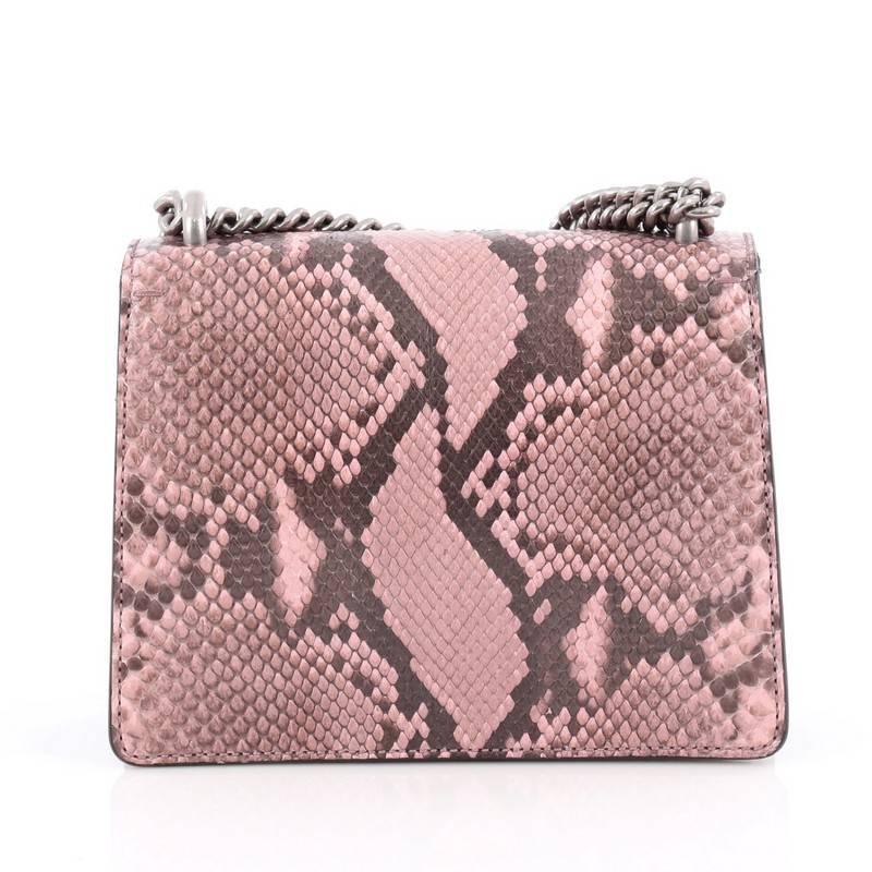 Gucci Dionysus Handbag Python with Embellished Detail Mini In Good Condition In NY, NY