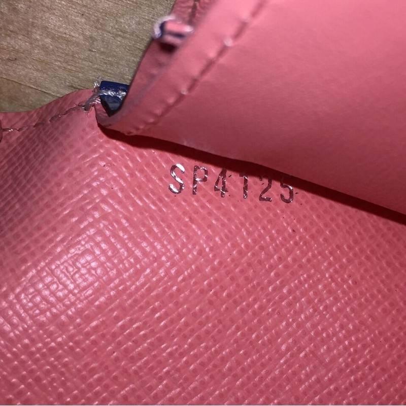 Louis Vuitton Twist Chain Wallet Limited Edition Aqua Print Epi Leather 2