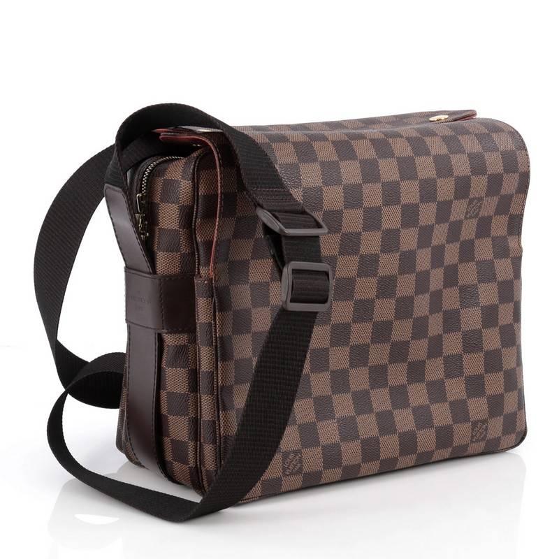 Black Louis Vuitton Naviglio Handbag Damier