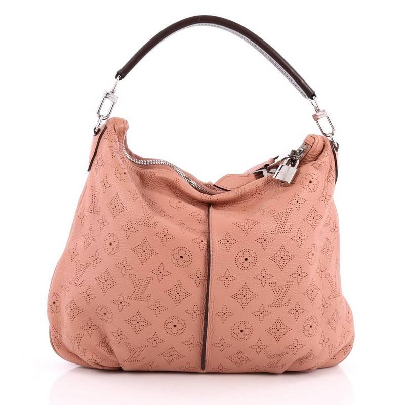 Louis Vuitton Selene Handbag Mahina Leather PM In Good Condition In NY, NY