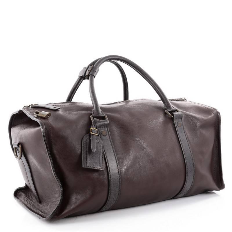 Black Louis Vuitton Commanche Handbag Utah Leather