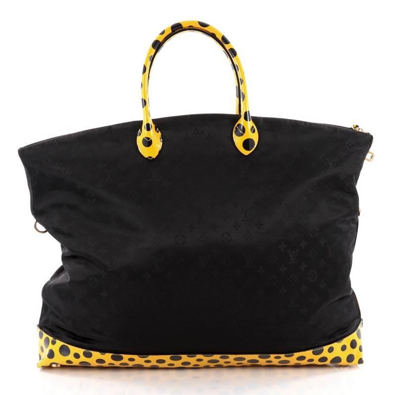Louis Vuitton Desire Lockit Bag Monogram Nylon Kusama Infinity Dots GM In Good Condition In NY, NY