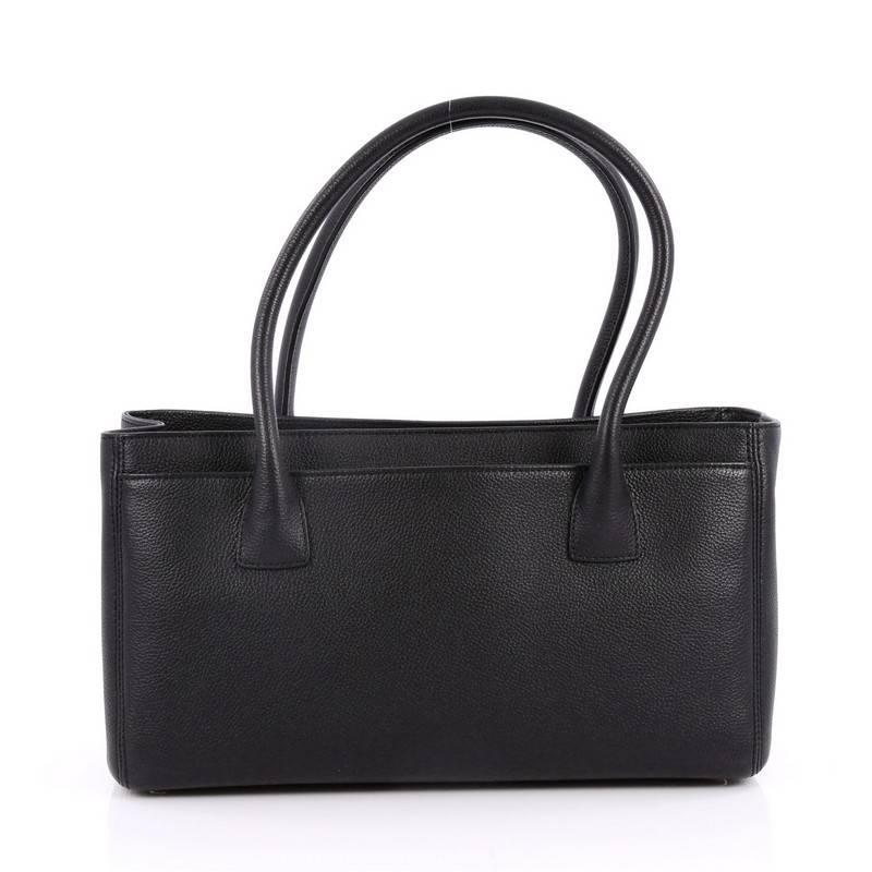 Chanel Cerf Executive Tote Leather Small In Excellent Condition In NY, NY