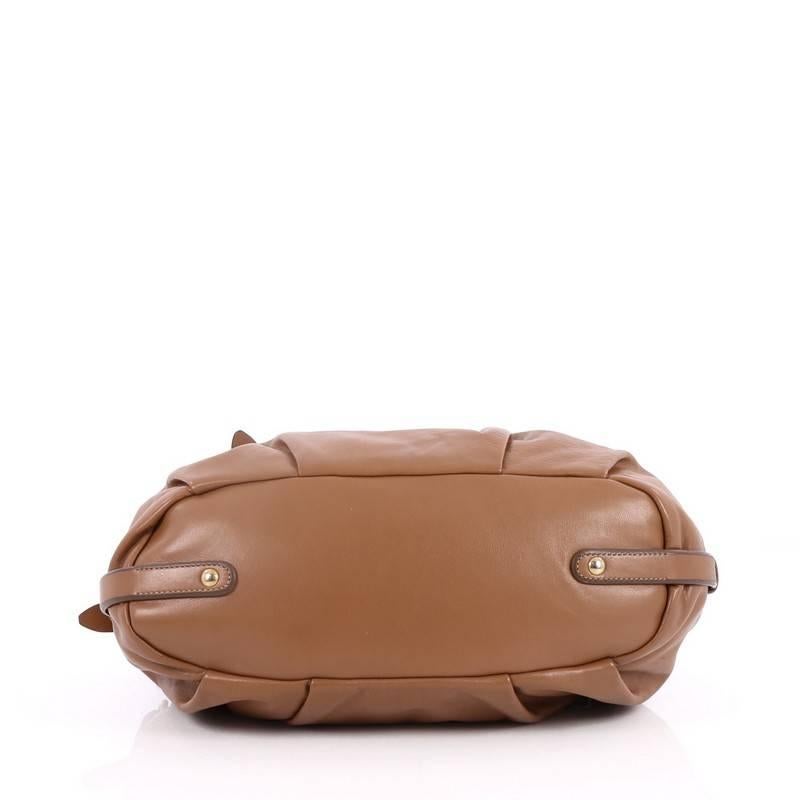 Women's Prada Convertible Belted Satchel Cervo Antik Leather Medium