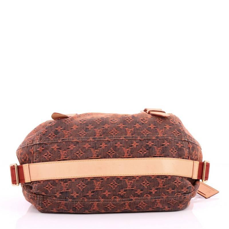 Orange Louis Vuitton Sunrise Shoulder Bag Denim
