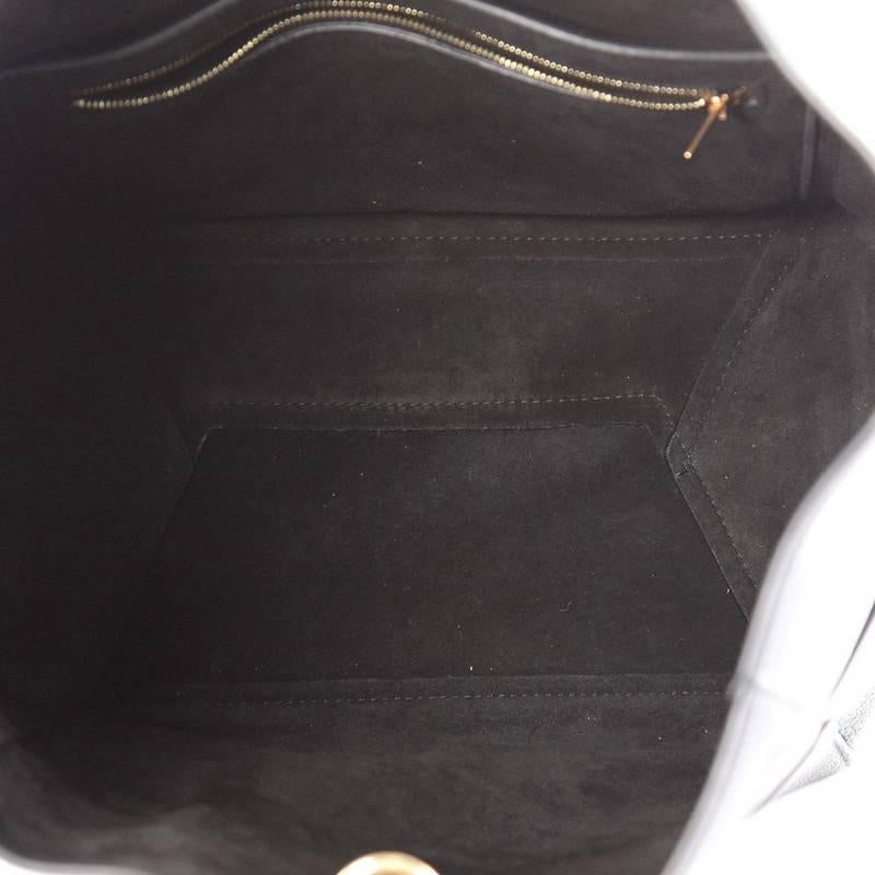 Black Celine Sangle Seau Handbag Calfskin Large