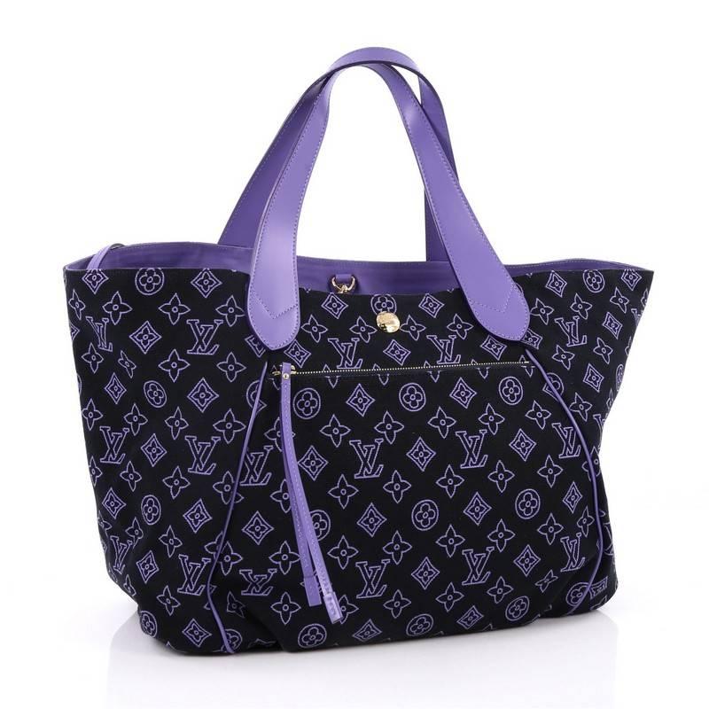 Black Louis Vuitton Cabas Ipanema Canvas GM