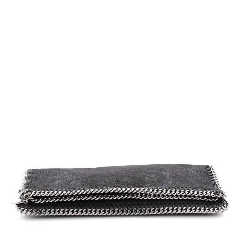 Stella McCartney Falabella Fold Over Clutch Shaggy Deer In Good Condition In NY, NY