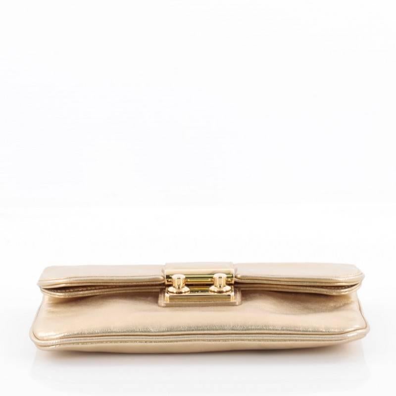 Louis Vuitton Sofia Coppola Slim Clutch Leather In Good Condition In NY, NY