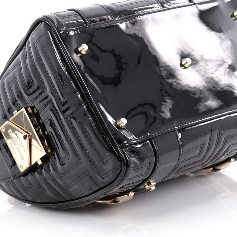 Versace Snap Out Of It Handbag Matelasse Patent Small 2