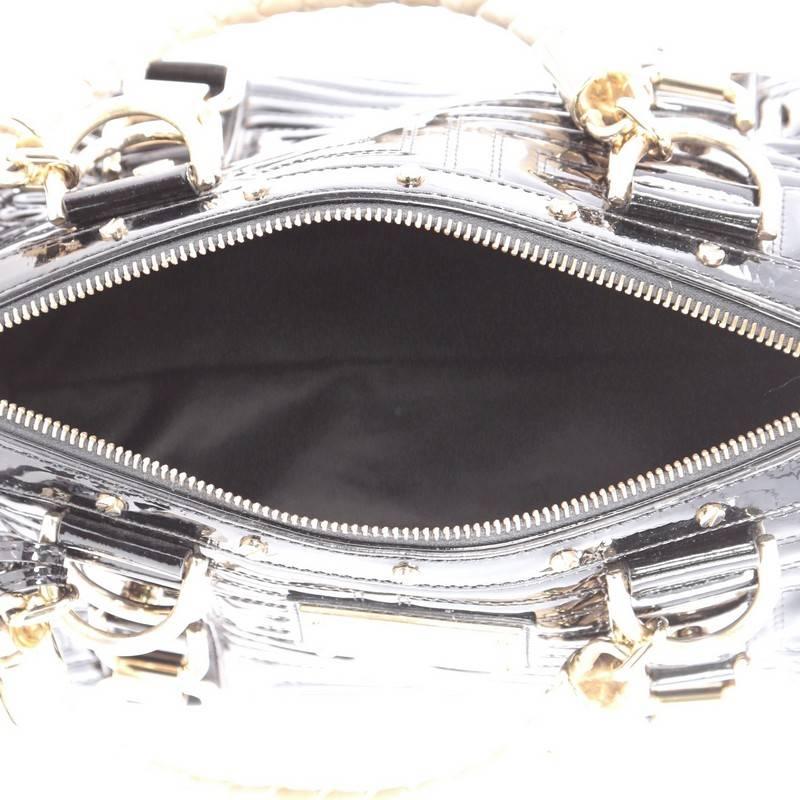 Versace Snap Out Of It Handbag Matelasse Patent Small 3
