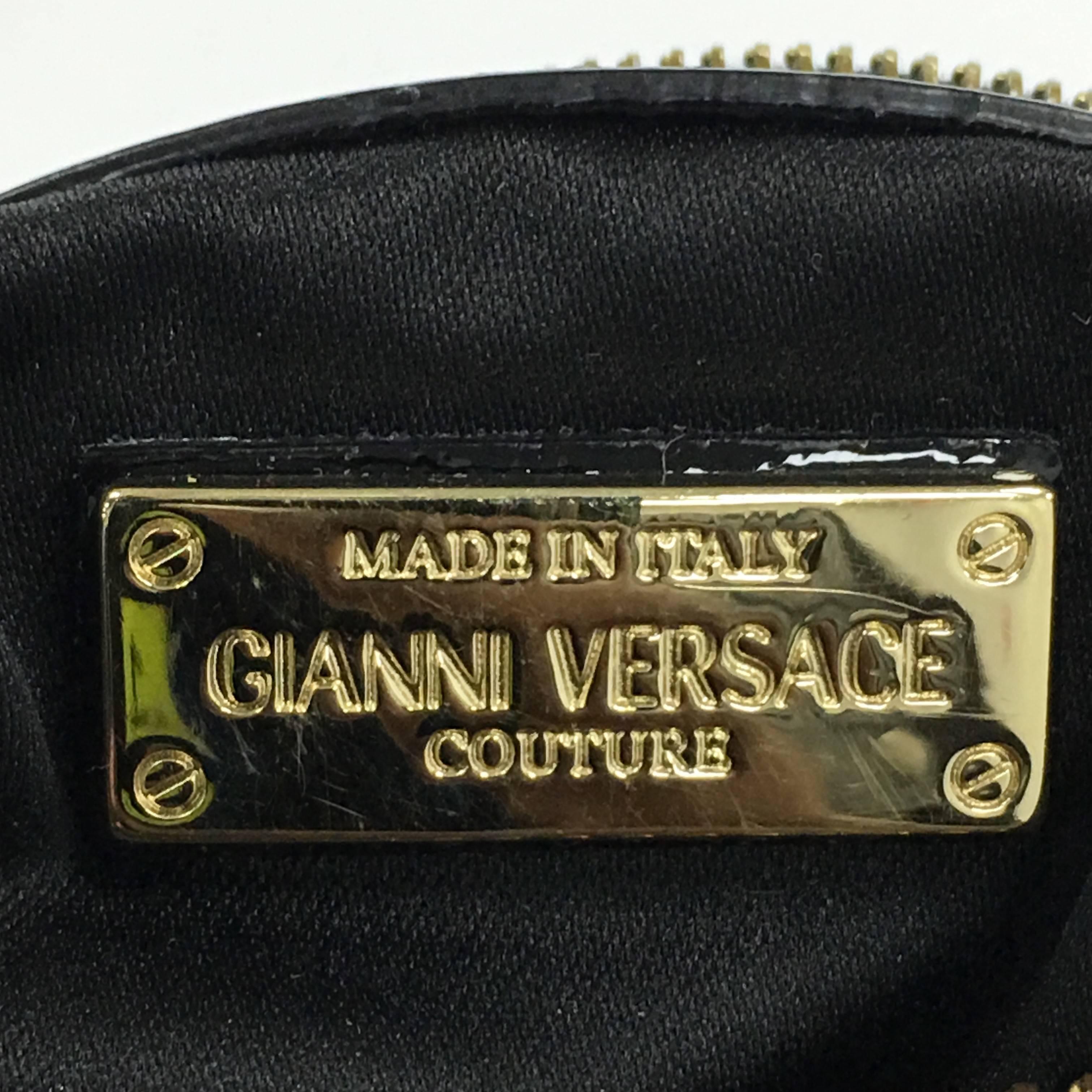 Versace Snap Out Of It Handbag Matelasse Patent Small 5