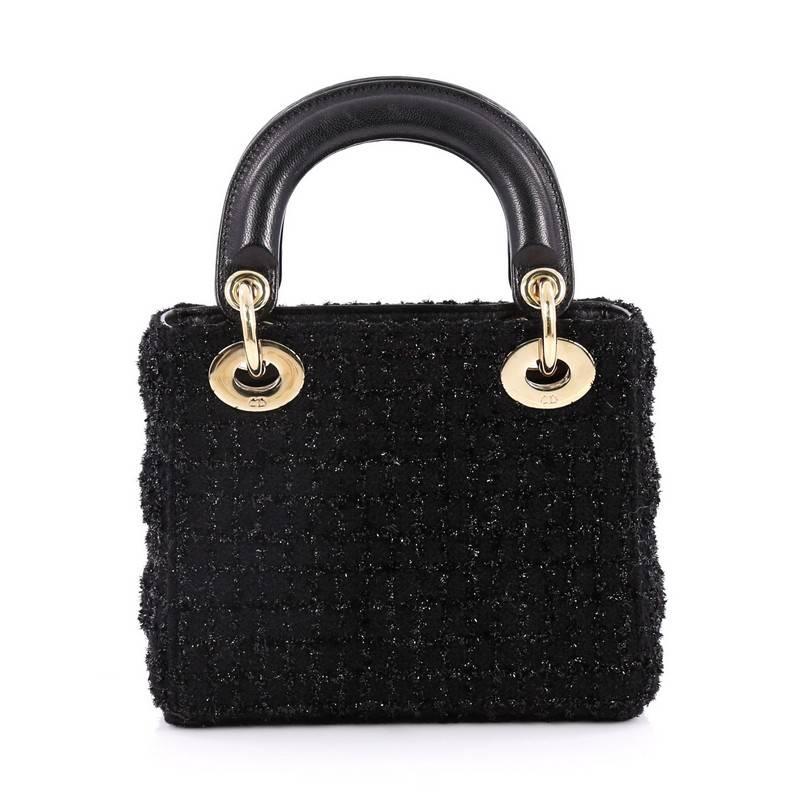 Dior tweed bag sales