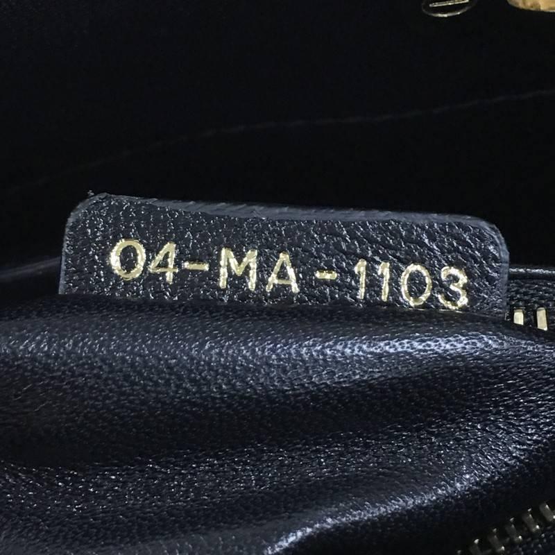 Christian Dior Lady Dior Handbag Cannage Quilt Tweed Mini In Good Condition In NY, NY