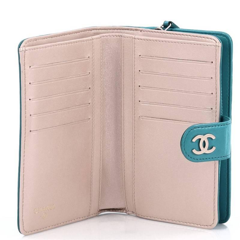 Chanel CC Flap Wallet Camellia Lambskin Small 1