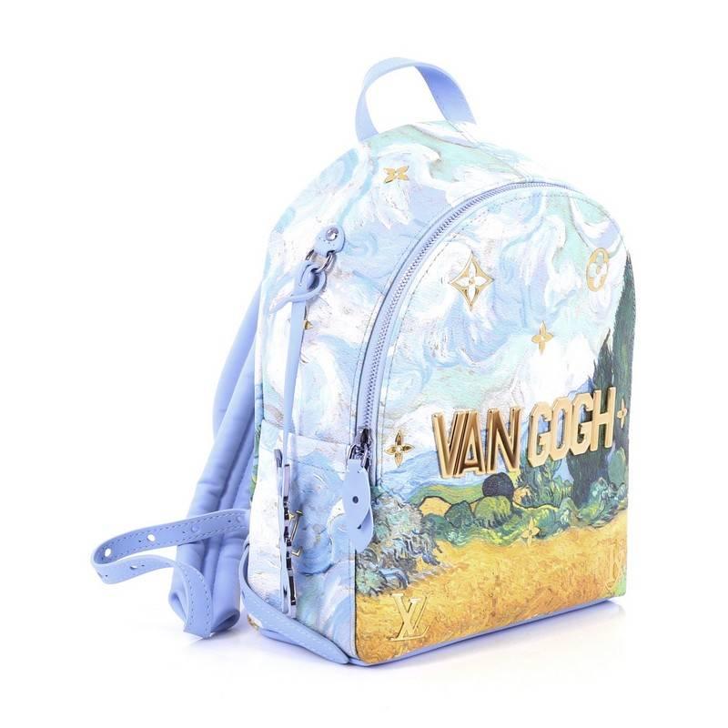 Louis Vuitton Palm Springs Backpack Limited Edition Jeff Koons Van Gogh Print Ca