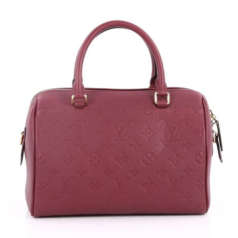 Louis Vuitton Speedy Bandouliere NM Handbag Monogram Empreinte Leather 25 In Good Condition In NY, NY