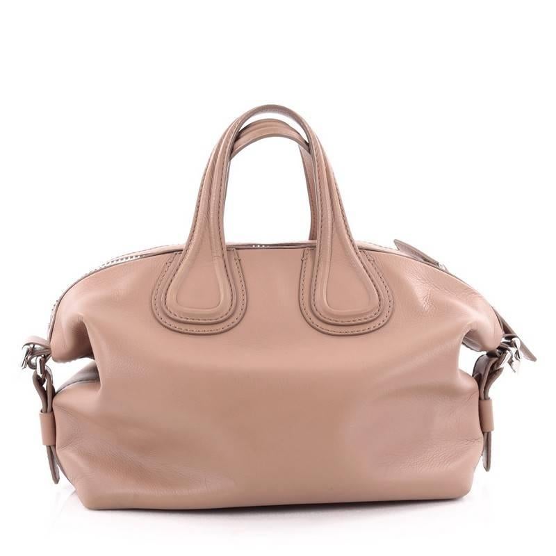 Givenchy Nightingale Satchel Waxed Leather Small In Good Condition In NY, NY