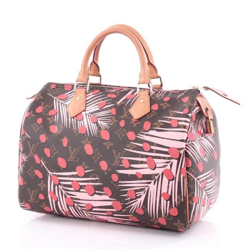 Women's or Men's Louis Vuitton Speedy Handbag Limited Edition Monogram Jungle 30