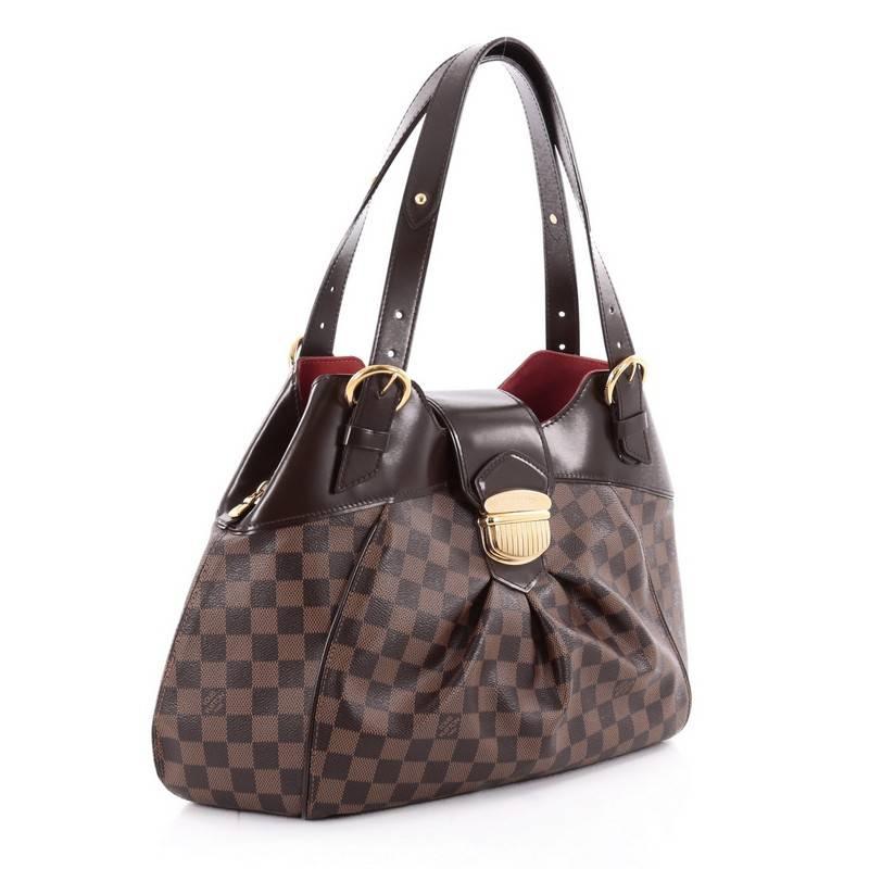 Black Louis Vuitton Sistina Handbag Damier GM