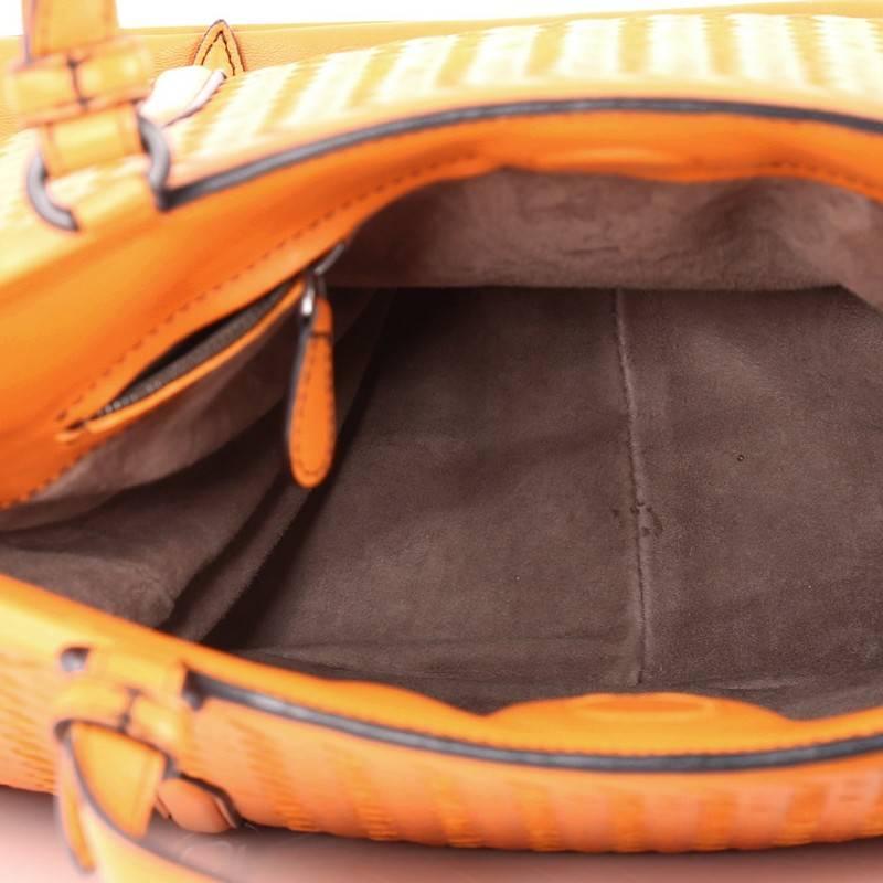 Bottega Veneta Monaco Convertible Satchel Leather with Intrecciato Detail 1