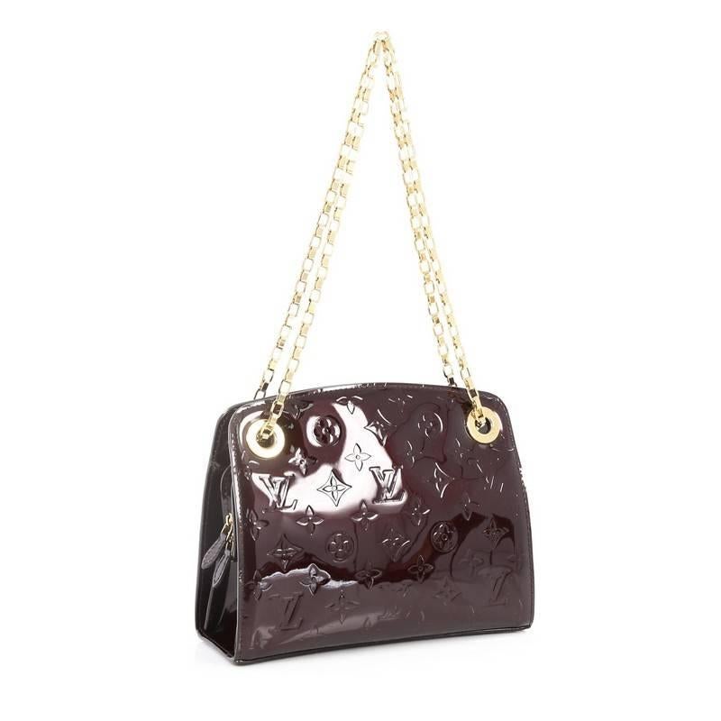 Black Louis Vuitton Virginia Handbag Monogram Vernis PM