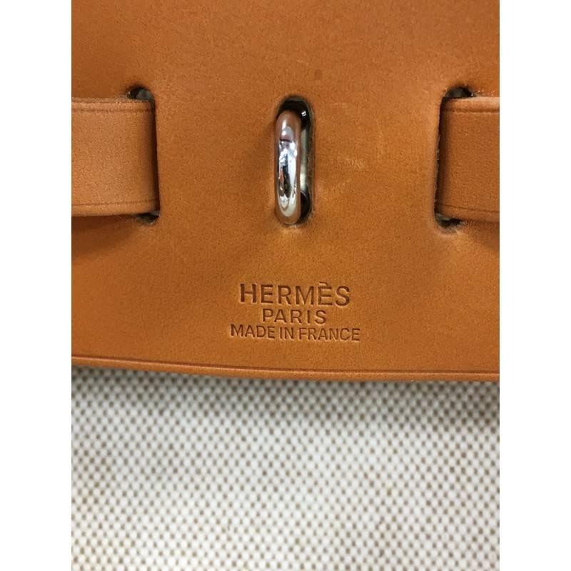 Hermes Herbag Backpack Toile In Fair Condition In NY, NY