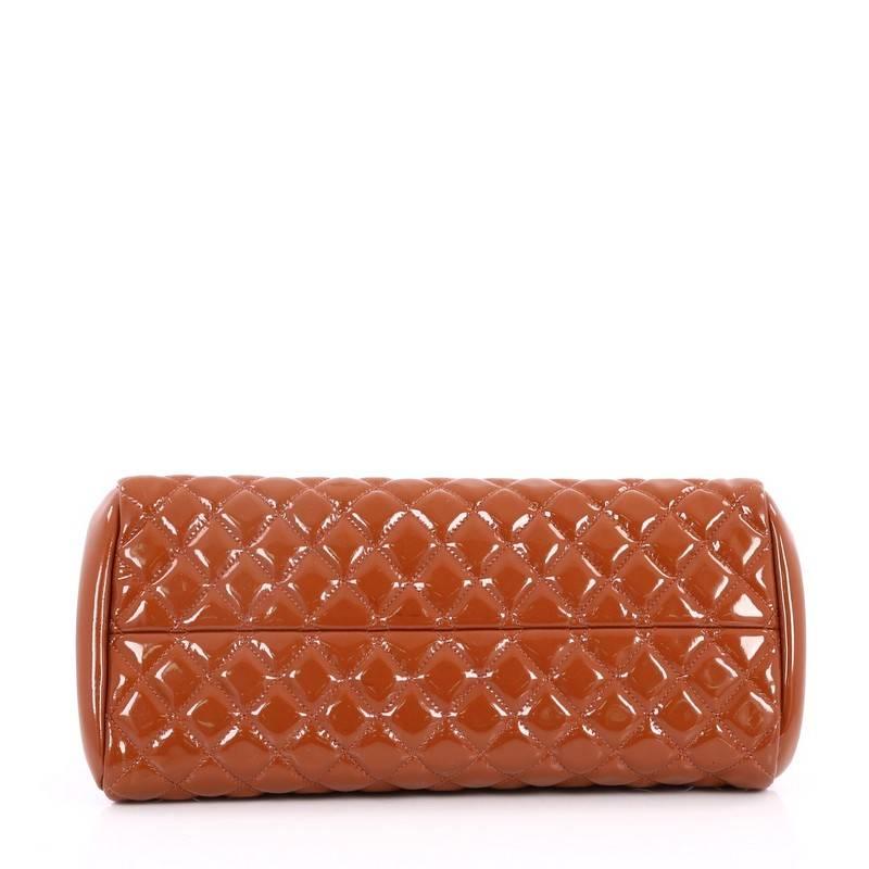 Women's Chanel Just Mademoiselle Handbag Quilted Patent Medium 