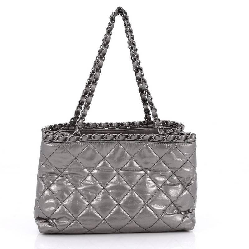 chanel tote with chain