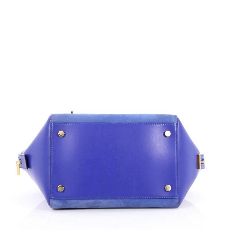 Stella McCartney Cavendish Boston Bag Faux Suede and Faux Leather Large In Good Condition In NY, NY