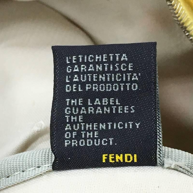 Fendi Boston Sequin Embellished Zucchino Coated Canvas Medium 2