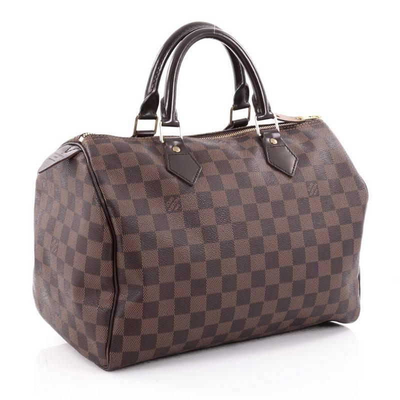 Black Louis Vuitton Speedy Handbag Damier 30 