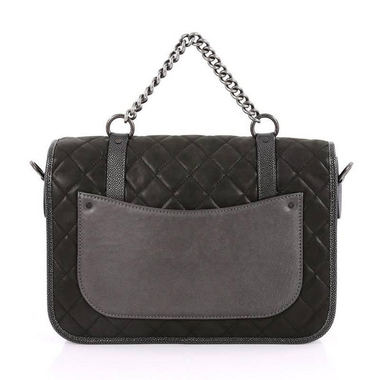 Chanel Paris-Bombay Back to School Messenger Quilted Iridescent Calfskin at  1stDibs