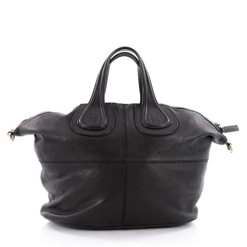 Givenchy Nightingale Satchel Leather Small In Good Condition In NY, NY