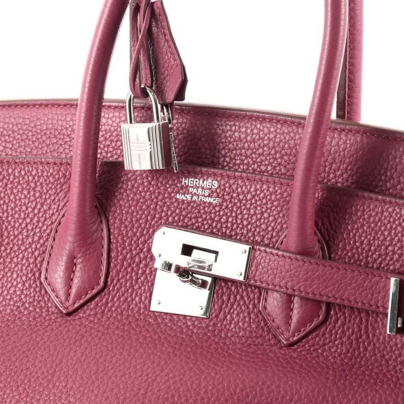 Hermes Birkin Handbag Bose de Rose Clemence with Palladium Hardware 35 1