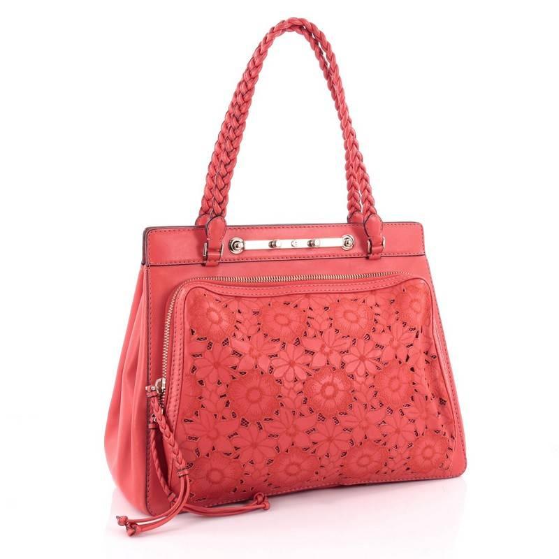 Red Valentino Demetra Tote Leather Lace