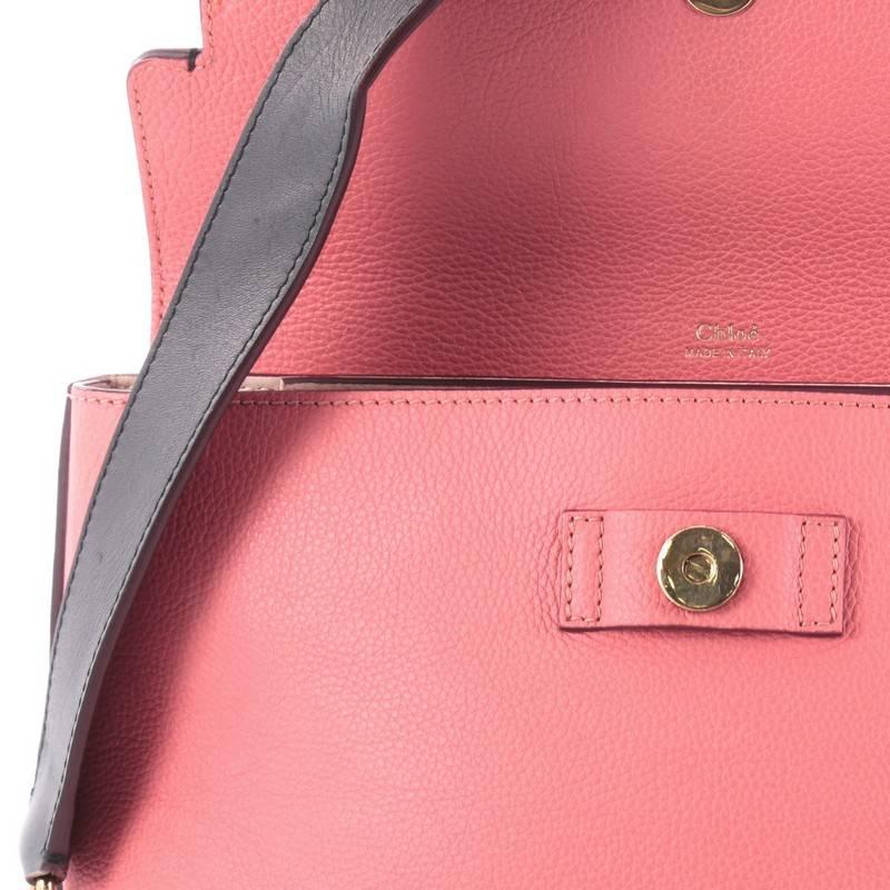 Women's or Men's Chloe Tricolor Clare Shoulder Bag Leather Medium
