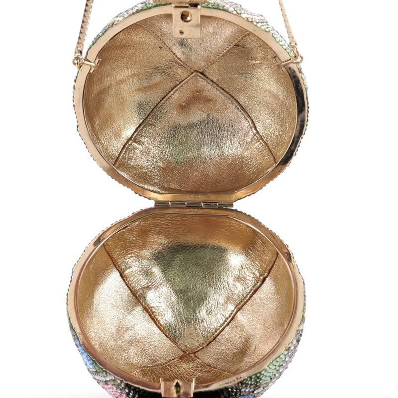 Judith Leiber Floral Minaudiere Crystal Small 3