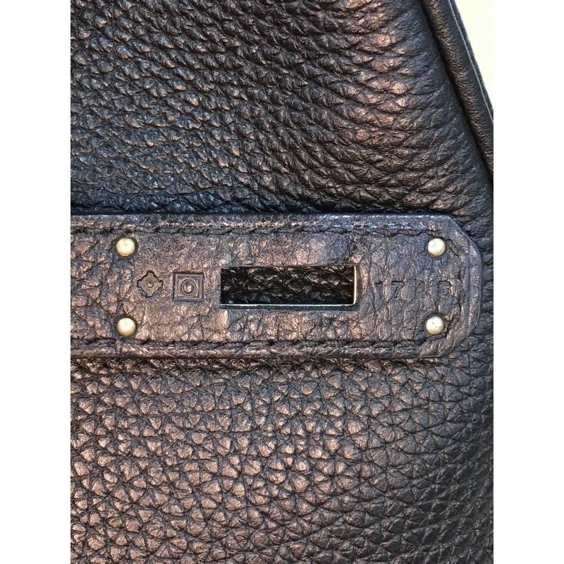 Hermes Birkin Handbag Black Togo with Palladium Hardware 35 4