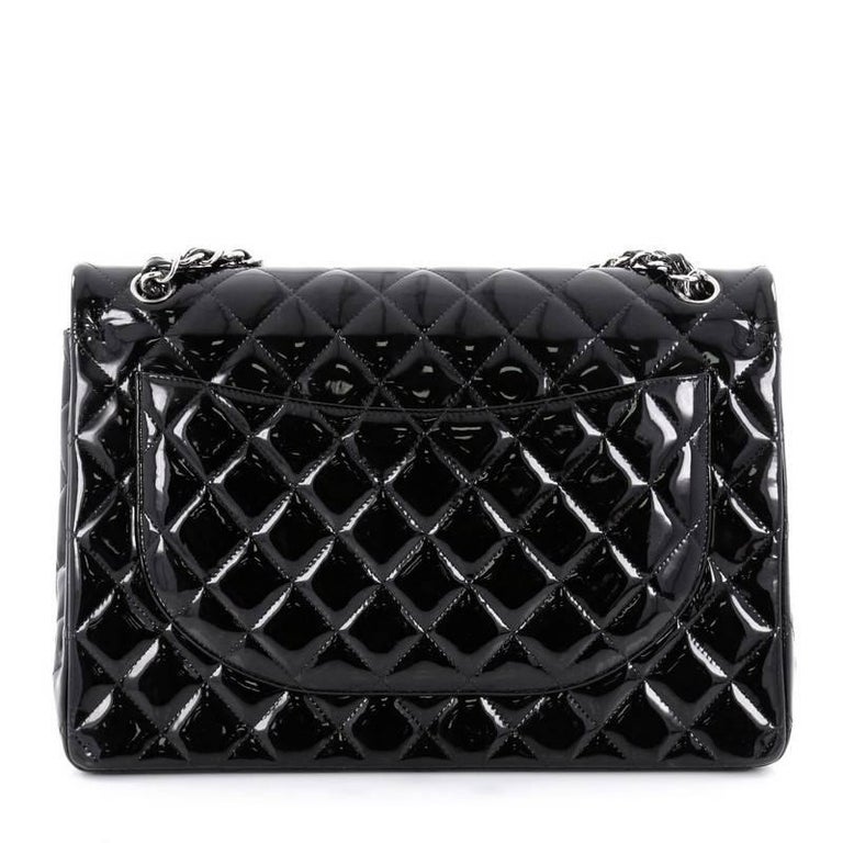 Chanel Classic Quilted Patent Maxi Double Flap Bag at 1stDibs chanel