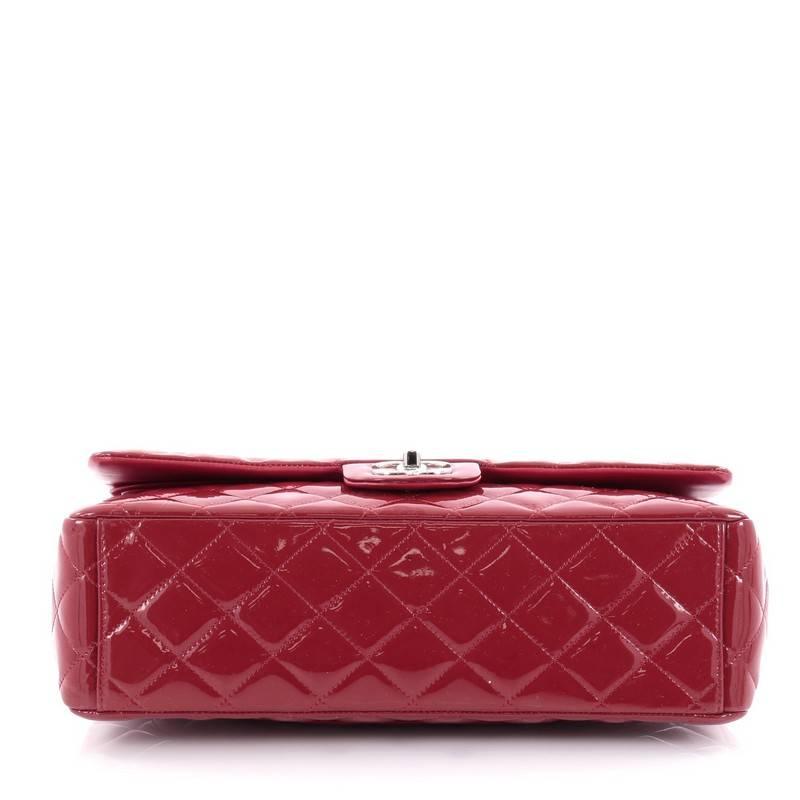 Women's Chanel Classic Double Flap Bag Quilted Patent Maxi