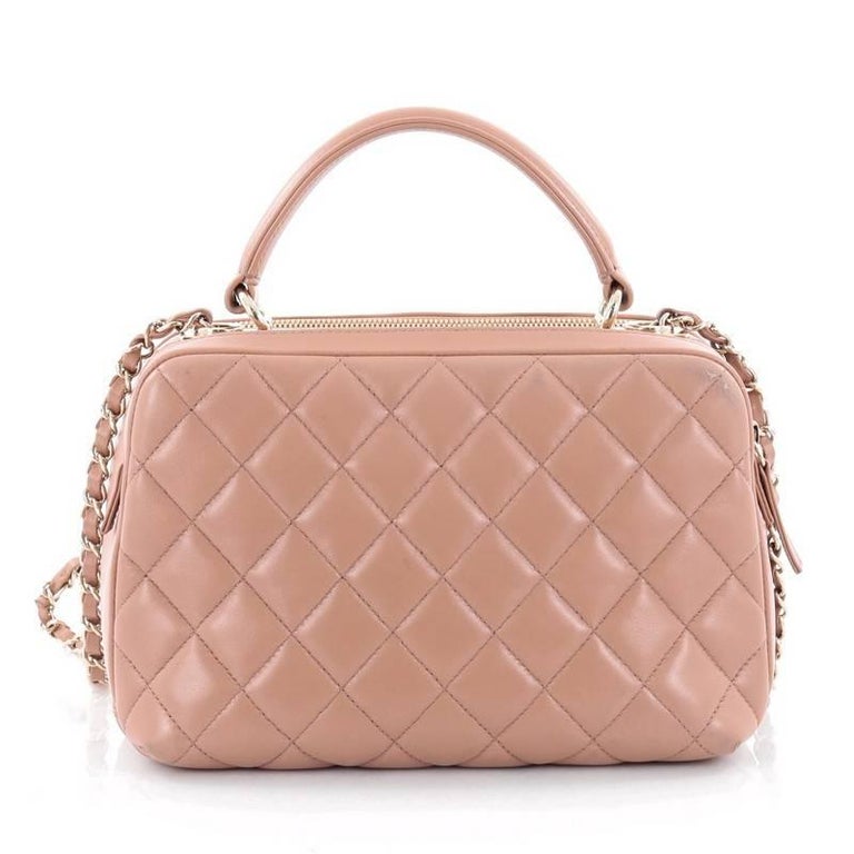 Chanel Trendy CC Bowler Bag Quilted Leather Medium at 1stDibs