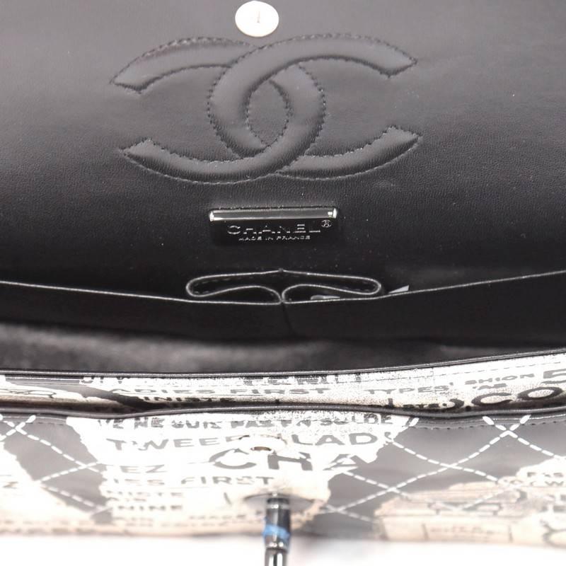 Chanel Classic Double Flap Bag Limited Edition Hand Painted Lambskin Medi 1