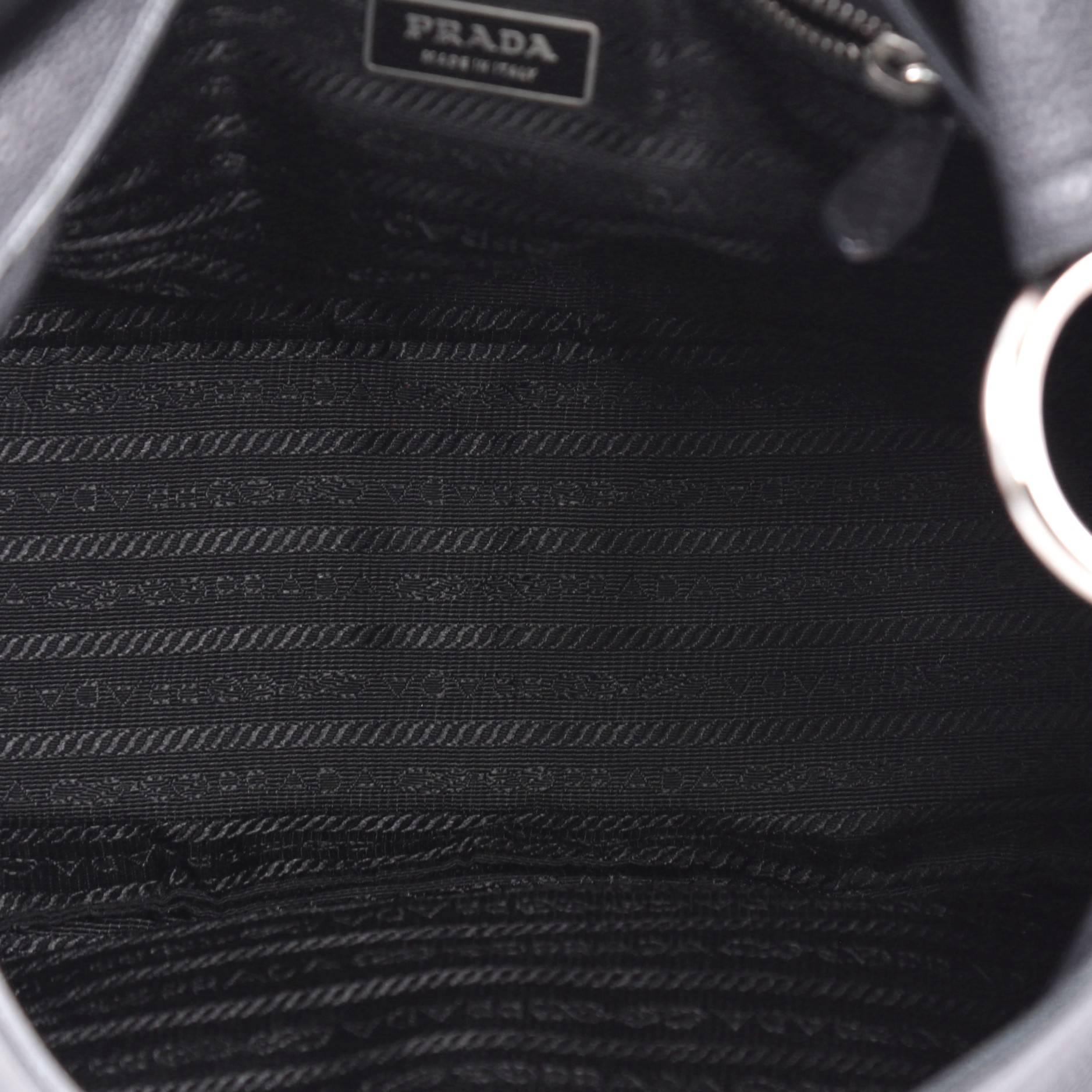  Prada Side Pocket Flap Shoulder Bag Vitello Daino Medium 1