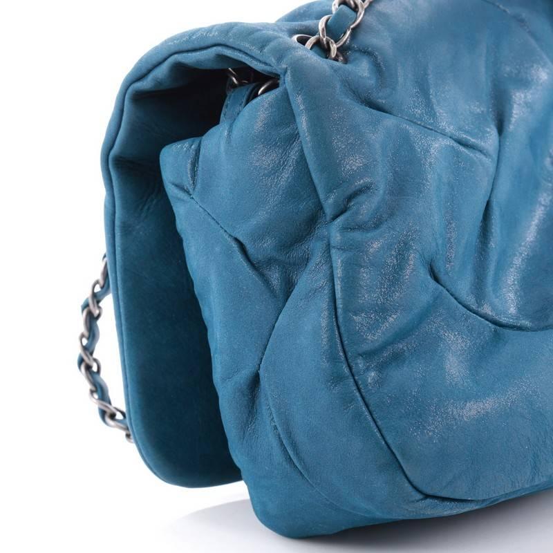 Women's or Men's Chanel Glint Flap Bag Iridescent Calfskin East West