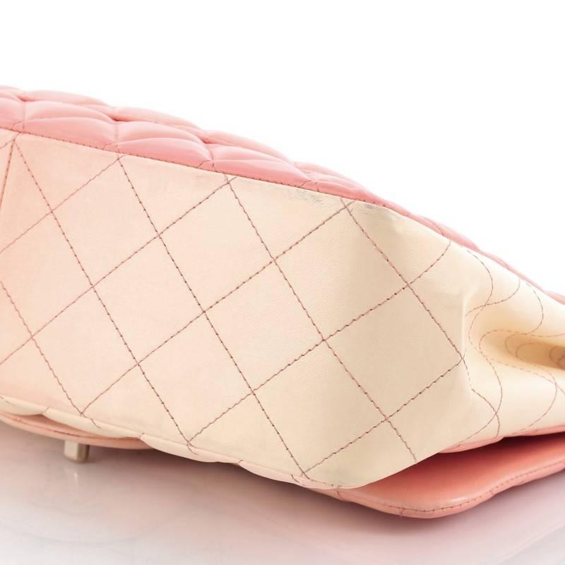 Chanel Classic Single Flap Degrade Handbag Quilted Lambskin Jumbo 3