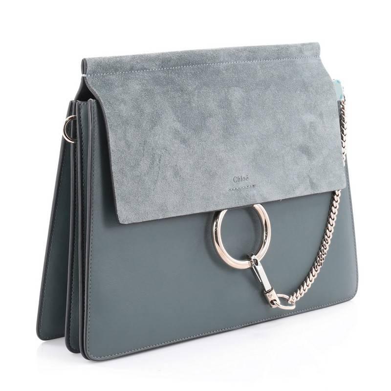 Women's or Men's Chloe Faye Shoulder Bag Leather and Suede Medium