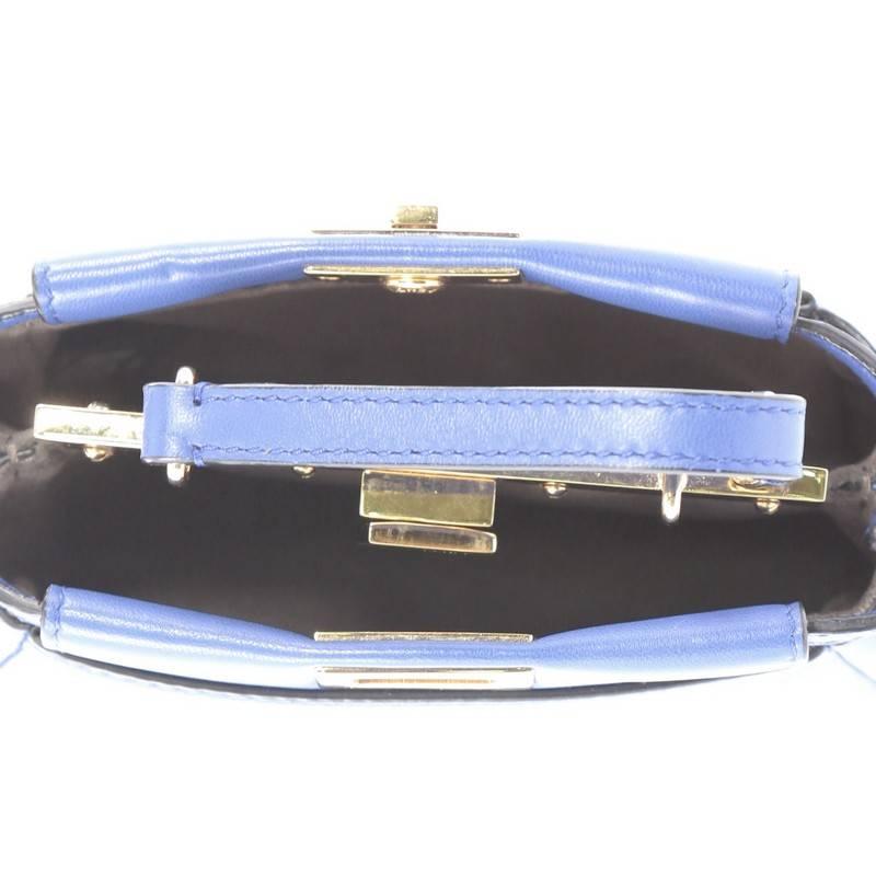 Fendi Peekaboo Handbag Leather Micro 1