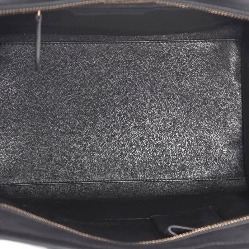 Celine Bicolor Luggage Handbag Leather Mini 3