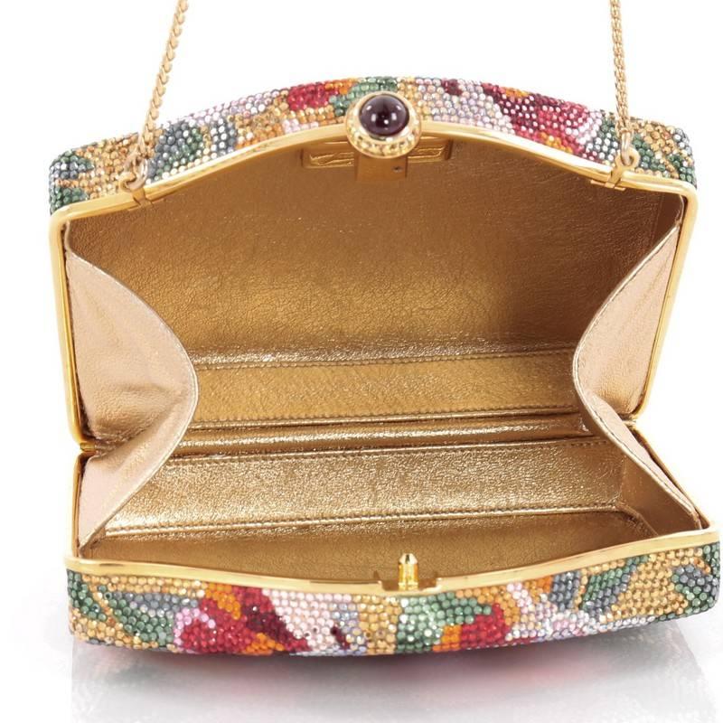 Judith Leiber Floral Minaudiere Crystal Small 2